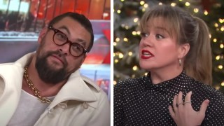 Jason Momoa Gets Too Horny, Forces Kelly Clarkson to ‘Transition for Daytime’ Off BTS ‘Aquaman’ Clip | Video