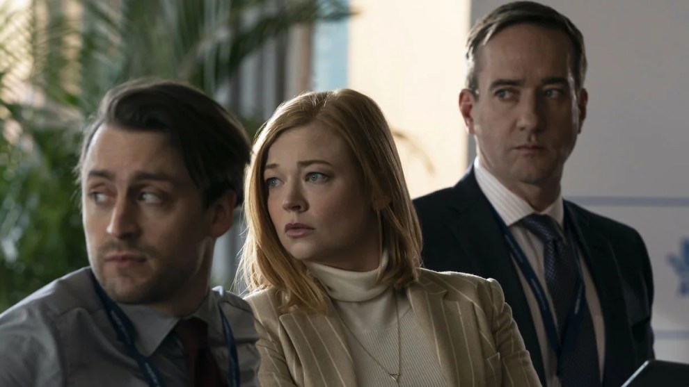 Kieran Culkin, Sarah Snook and Matthew Macfadyen in "Succession" (HBO)