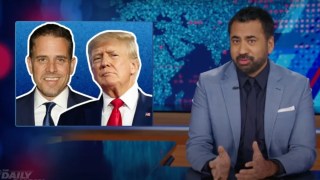 ‘Daily Show’: Kal Penn Ponders a Prison Cell Trio of Donald Trump, Hunter Biden and George Santos | Video